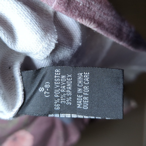 Amy Byer Purple Floral Dress with Ruffled Bell Sleeves Girls Size S 7-8 - Picture 3 of 5